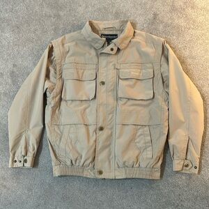 Weekender Casual Lifestyle Men’s Jacket Size S Water Resistant, Convertible, Tan